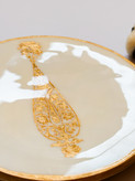 دیوارکوب سفالی طلایی تصنیف 15cm