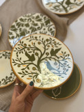 ست دیوارکوب سفالی زیتونی
